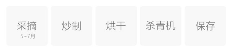 Original Chinese-labelled Honeysuckle Flower Tea process illustration