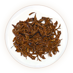 An inherited photograph of infused Ninghong Gongfu leaves