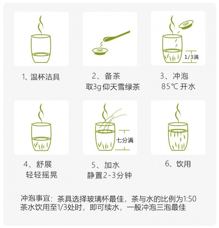 Original Chinese-labelled Yangtian Xuelü brewing illustration with English conditions